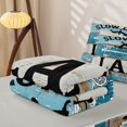 thumbnail image 6 of Manfei Rustic Farmhouse Zipper Full Size Comforter Sets with Fitted Sheet and 2 Pillowcases,Kawaii Letter Zipper Bedding Set,Light Gray,Light Gray Reversible,4pcs, 6 of 8