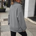 thumbnail image 4 of Ahdbta Women's Oversized Sweatshirts Mock Turtleneck Sweatshirt Casual Loose Drop Shoulder Long Sleeve Pullover Tops, 4 of 6