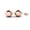 Rose Gold, variant on Cate & Chloe Harper Brass Yellow Gold Plated 4mm Round Ball Women's Dainty Stud Earrings