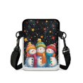 thumbnail image 2 of POLERO Shoulder Satchel Bags Snowman Starry Winter Print Zipper Crossbody Bag for Travel, Polyester Lightweight Crossbody Purse, 2 of 7