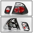 thumbnail image 2 of Black 1999-2001 BMW E46 323I/325i/328i/330I 4-Door Tail Lights Lamps Left+Right, 2 of 7