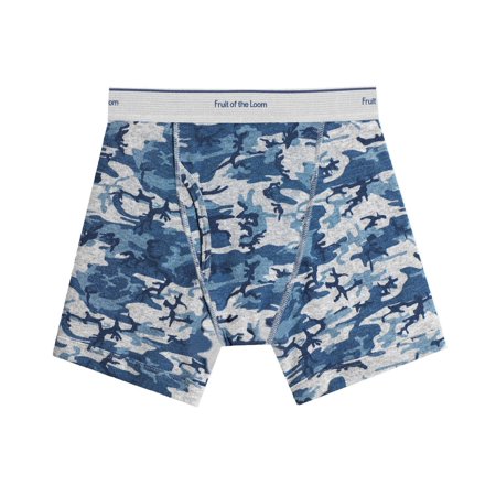 Fruit of the Loom Boys` 5pk Print/Solid Boxer Brief, S, Assorted Print/Solid