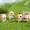 thumbnail image 4 of 6 piezas mini figuras de animales de erizo, adornos para pasteles de juguete, figuras de erizo en miniatura, paisaje de musgo de jardín de hadas, adorno artesanal para terrario, decoración para p, 4 of 5