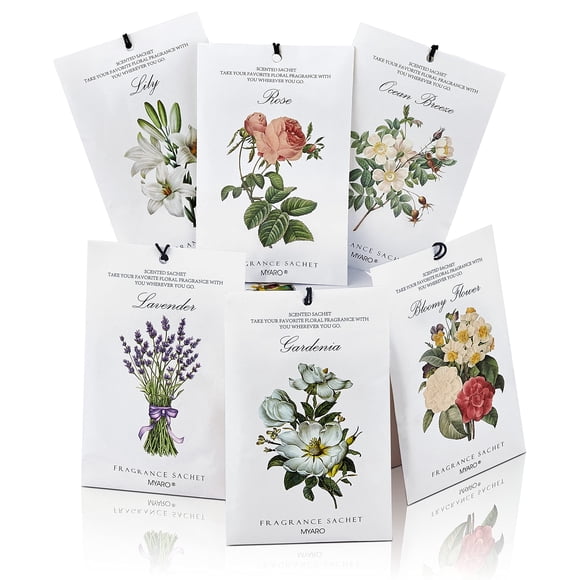 Bolsitas perfumadas MYARO para cajones y armarios (12 paquetes)