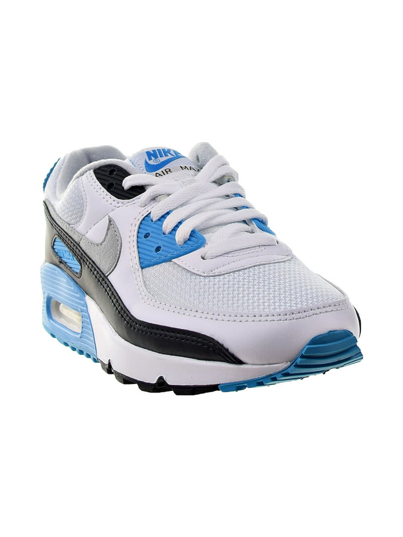 Perdido tranquilo Dormido Nike Air Max 90 Men's Shoes White-Black-Grey-Laser Blue cj6779-100 -  Walmart.com