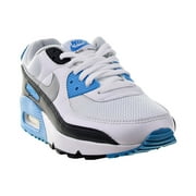Nike Air Max 90 Mens Shoes White-Black-Grey-Laser Blue cj6779-100