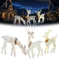 thumbnail image 6 of EWASWON Christmas 3-Piece Lighted Christmas Reindeer Set, Battery-Operated LED Outdoor Decorations, Weather-Resistant Holiday Yard Ornaments, 6 of 7