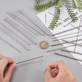 thumbnail image 3 of 17pcs Stainless Steel Tube 45# Steel Wire Winding Rods Round Metal Empty Rods Straight Tube Mandrels for DIY Craft Wind Chime Wire Wrapping Soft Soldering Electoforming Jewelry DIY Making, 3 of 6