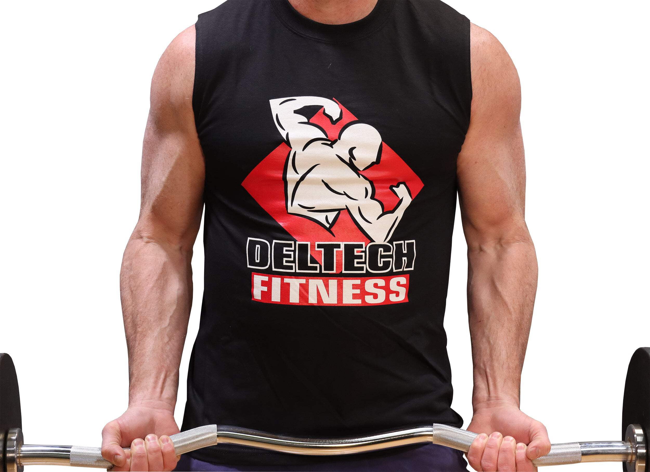 Deltech Fitness Olympic Preacher Curl Bar Model #OB-47, Chrome Plated Steel