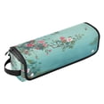 thumbnail image 2 of Hair Tool Organizer Bag with Heat Resistant Mat Removable Travel Storage Case for Hot Air Brushes Curling Irons Flowers and Butterflies Flying, 2 of 8