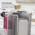 thumbnail image 3 of Mindspace Cup and Lid Holder Coffee Station Organizer for Disposable Plastic and Coffee Cups Silver, 3 of 9