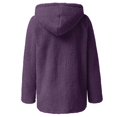 thumbnail image 6 of Women's Lightweight Warm Jacket 2025 Plus Size Zip Up Hoodie Fleece Sherpa Winter Coat Soft Fuzzy Cardigan with Pockets, 6 of 6
