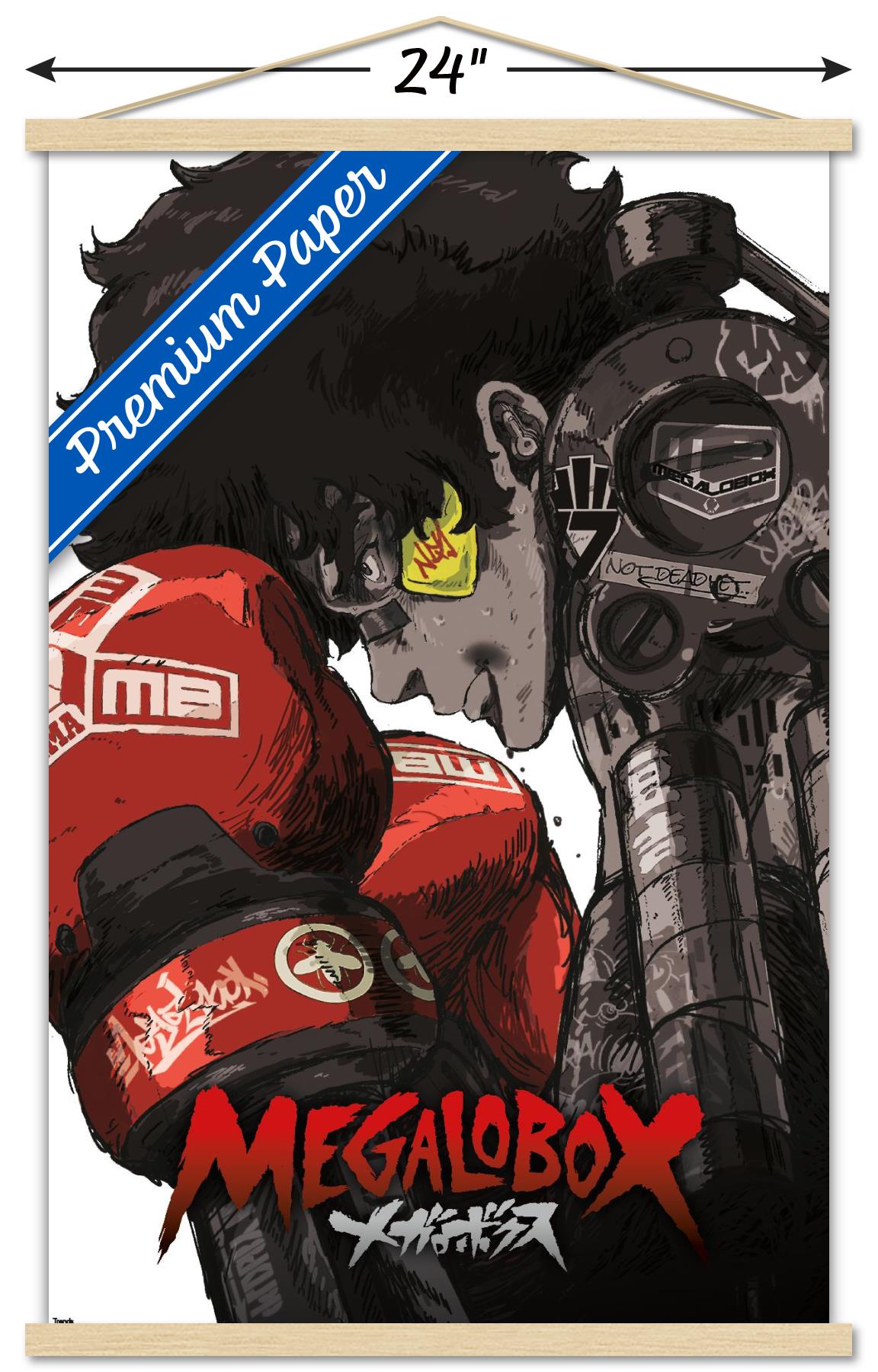 Megalobox - Key Art Wall Poster with Wooden Magnetic Frame, 22.375" x 34"