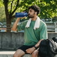 thumbnail image 3 of GEDUX 32oz Insulated Stainless Steel Water Bottle with 2 Leak Proof Lids(Spout Lid and Straw Lid) Wide Mouth Powder-Coated Water Bottle for Sports and Travel, Blue, 3 of 6