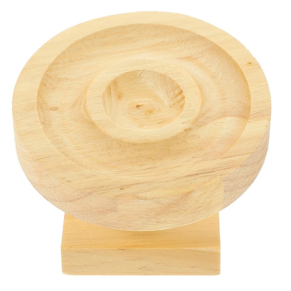 GAXIRE Wooden Bangle Display Stand Light Brown Bracelet Holder Jewelry Organizer 1 Piece