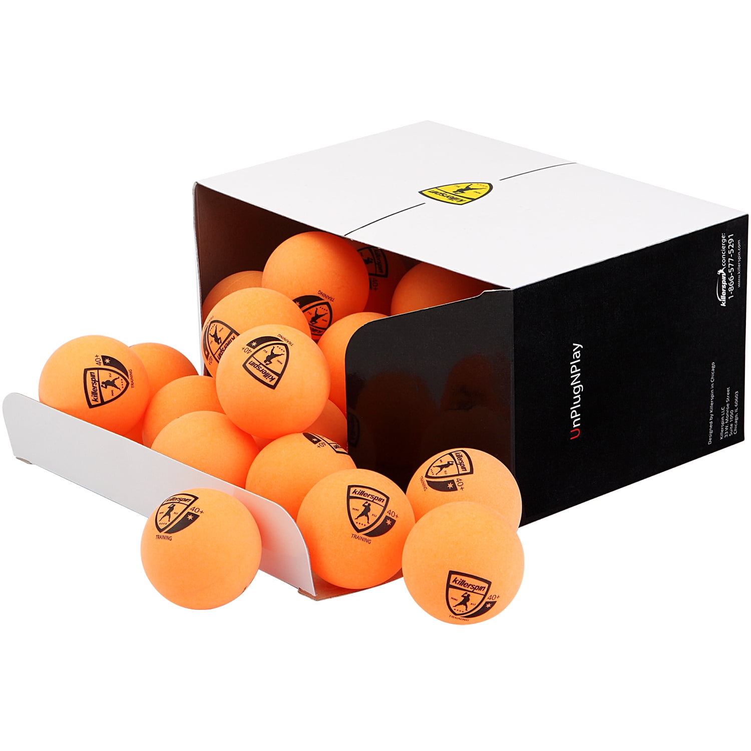 MAPOL 50 Pack Orange 3-Star Premium Ping Pong Balls Advanced Training Table Ten 