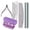 purple, variant on 10Pcs Stainless Steel Manicure Pedicure Tool Set, Dual Grit Nail File Buffer Cuticle Tools, Portable Home Nail Care Kit for Women Gift