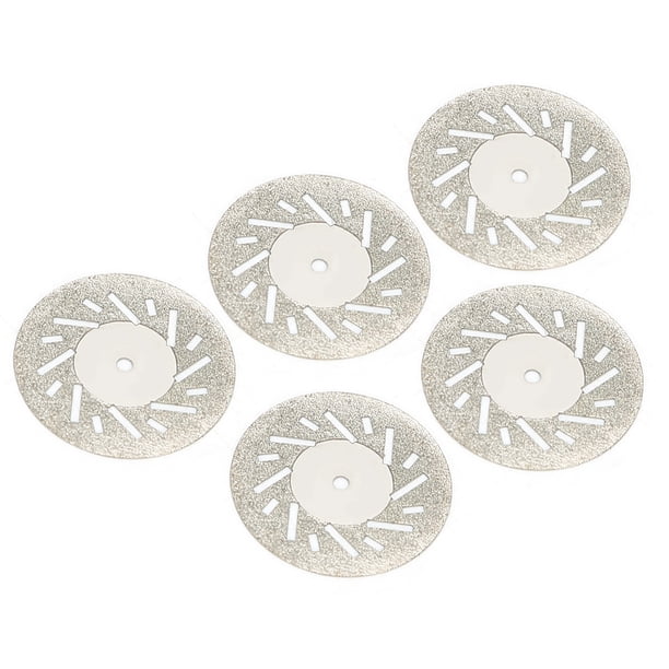 Fugacal Disco de corte, 5 piezas Juego de accesorios de corte dental Disco de corte de grava de doble cara Corte de diamante para pulido y muela Discos Juego de herramientas(10#) Fugacal No se aplica