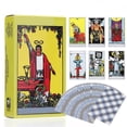 thumbnail image 1 of Baraja clásica de tarot en inglés, juego de mesa de tarot de viaje, baraja de cartas con guía, 78 cartas de tarot para principiantes, 1 of 9