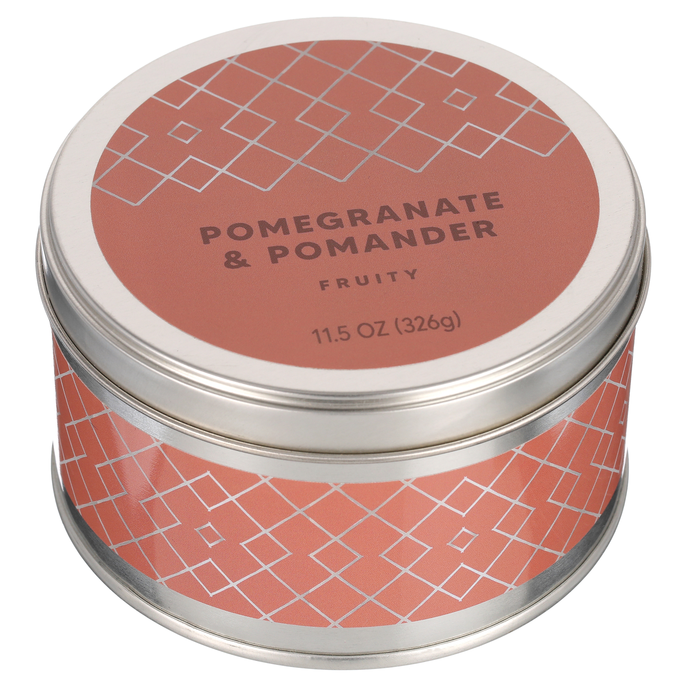 11.5oz 2-wick Tin Candle - Pomegranate & Pomander