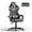 z-Grey, variant on SOONTRANS Gaming Chair with Footrest, Computer Game Chair with Massage Lumbar Support & Headrest, High Back Vintage Office Game Chair for Adults and s, Brown