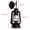 thumbnail image 2 of Outdoor Lamp Retro Exterior Wall Mount Light Fixture Shade Lantern Sconce Porch Light Plastic Shell 30W E27 (Black), 2 of 7