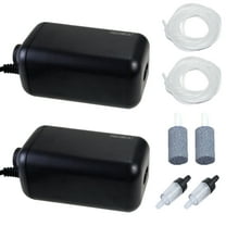 Aquaneat 2-pack Aquarium Air Pump for 40 Gal Fish Tank, Hydroponic Aerator Air Bubbler