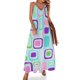 thumbnail image 1 of Vestido sin mangas con palmeras tropicales, elegante vestido suelto para mujer, vestido largo para mujer, vestido largo de verano para mujer, 1 of 7