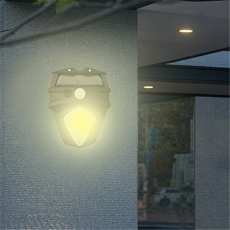 

Winsopee Garden Lamps Solar Warm Light Outdoor Induction Wall Light Motion Sensor Led Solar Fence Lights Outdoor Ip65 Water Proofing Solar Wall Lamps For Backyard Garden Garage Fence Patio