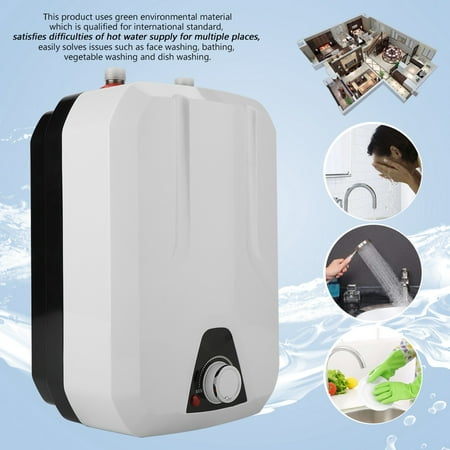 Ejoyous 8L Mini Instant Electric Water Heater Tankless Shower Hot Water System US, Electric Water Heater Tankless,  Mini Instant Electric Water