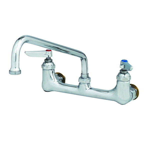 Splash Mount Mixing Faucet w/ 12" Swing Nozzle