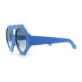 thumbnail image 6 of Circle Lens Victorian Octagon Flat Top Geometric Thick Plastic Sunglasses Blue - Smoke, 6 of 8