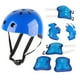 thumbnail image 1 of Conjunto de equipo de protección para casco para niños, Protector de rodilla y codo de espuma para equilibrio, coche, patinete, patinaje sobre ruedas, color azul YUNYI BRAND Deportes, 1 of 8