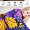 thumbnail image 3 of Qinduosi Ultra Soft Butterfly Blanket Warm Lightweight Butterflies Cozy Throw Blankets Couch Gifts for Baby Girls Adults Women, 3 of 6