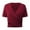 Z640 Red, variant on Landzoo Women'S Tops Solid Color 1/4 Sleeve V-Neck Shirt Summer Comfortable Women T Shirt Size L Black