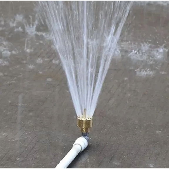 PURELY- 3/4" Brass Garden Pond Fountain Water Nozzle Sprinkler Spray Head"