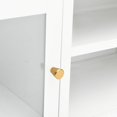 thumbnail image 5 of vidaXL TV Cabinet White 90x30x44 cm Steel and Glass, 5 of 5