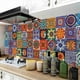 thumbnail image 2 of 120 Piezas Autoadhesivo Mosaico Ladrillo Azulejo Etiqueta 3D Cocina Baño Pegatinas de Pared -10X10cm, 2 of 5