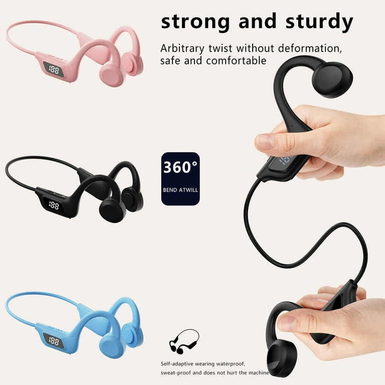 Open Ear Headphones With Mic TECKNET Bluetooth Trucker Headset