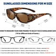 thumbnail image 3 of Unisex Wraparound  Glasses Polarized Wear Over Sunglasses 8953, 3 of 5