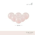 thumbnail image 4 of Twine Rose Quartz Wine Gems, Whiskey Gifts, Whiskey Stones Set of 6, Pink, 4 of 9
