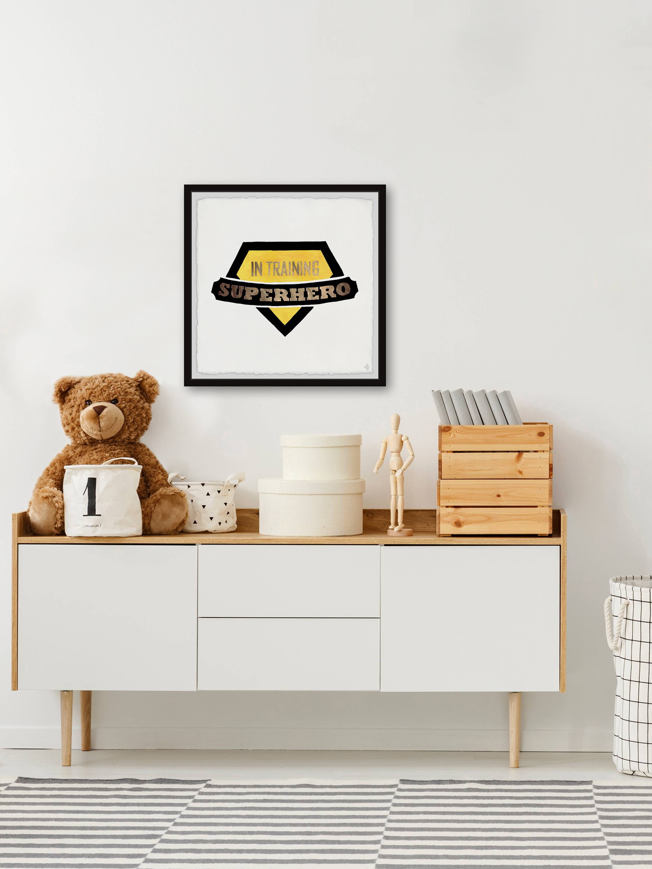 Marmont Hill Superhero in Training Badge Framed Wall Art