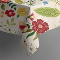 thumbnail image 4 of Rectangle Boho Style Waterproof Tablecloth 60×120 Inch, Bohemian Colorful Floral Reusable Indoor/Outdoor Durable Table Cover for Party Kitchen Dinner Room Decor, 4 of 6