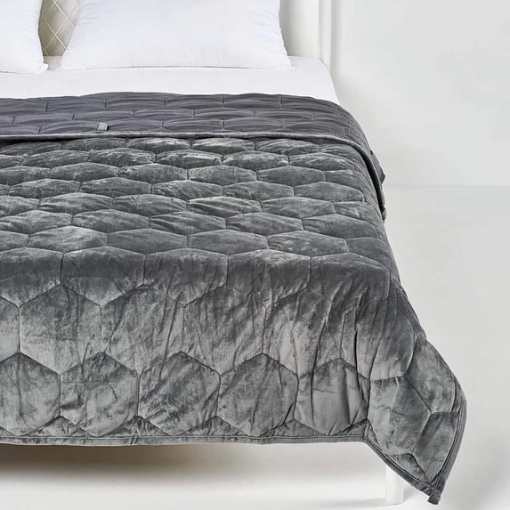Irvine Home Collection Bamboo Weighted Blanket, 60x80 Full/Queen/King Size 20lbs, 7 Layer Design, 100% Natural Bamboo Cotton with Premium Glass Beads, Breathable and Cooling Bamboo