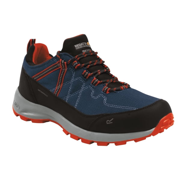 Regatta - Zapatillas de Senderismo Samaris Lite Hombres (Vaquero Luz de Luna, Naranja) Regatta UTRG5961_moonlightdenimorange