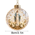thumbnail image 4 of NWQKYZGH 1Pc Glowing Christmas Ornaments, Gold Light-Up Christmas Ball Ornaments, Christmas Tree Ornament with LED Light for Tree Mantel, Holiday Scene Decoration & Gift, 4 of 8