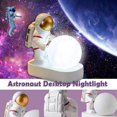 thumbnail image 3 of Fiudx Liquidación De Ofertas Flash Luz Nocturna Led De Astronauta De Escritorio Moonligh.T Con Batería De Tipo Botón Incorporada, 3 of 6