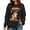 Black, variant on Womens Crew Neck Sweatshirts Spooky Vibes Mummy Black Cat Pumpkin Graphic Vintage Y2K Pullover Streetwear Top Fall Winter Oversized Sweatshirts Beige L