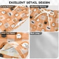 thumbnail image 2 of FORMRS Boys Swim Trunks Quick Dry Mesh Lining Beach Boardshorts, Sizes XS-XL, Orange Ghost Plaid Pattern, 2 of 7
