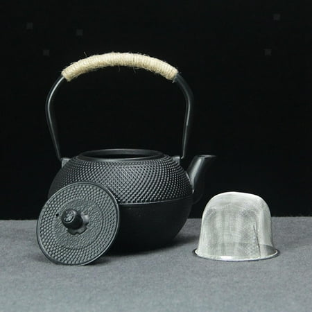 

Cast Iron Teapot Tea Kettle For Parents Wood Stove Use Exquisite Crafts Black